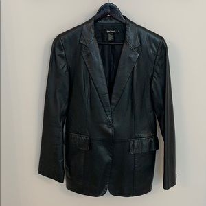 DKNY Leather Blazer-Vintage